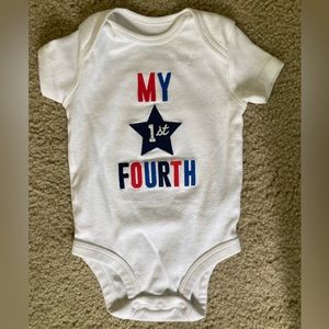 Carter’s My First 4th of July onesie size 3mos